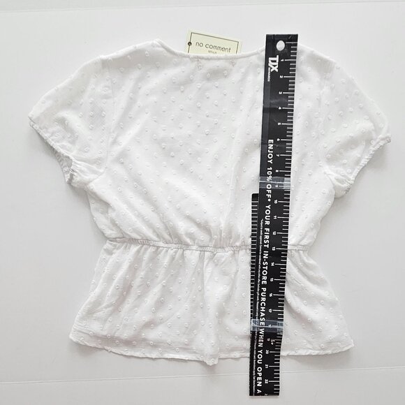 NO COMMENT Wrap Top - Picture 5 of 8